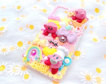 Decoden Phone case, Custom phone case, Personalized phone case,Whipped Cream Effect casefor any device,Kirby phone case