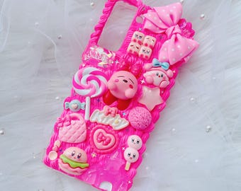 Kirby phone case,Decoden Phone case, Custom phone case, Personalized phone case,Whipped Cream Effect case,for any device