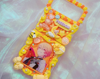 Custodia per telefono anime, animazione personalizzata in acrilico, custodia per telefono Decoden, custodia per telefono personalizzata, custodia con effetto panna montata per qualsiasi dispositivo