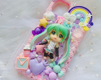 Custodia per telefono anime, custodia per telefono Decoden, custodia per telefono personalizzata, custodia per telefono personalizzata, custodia effetto panna montata per qualsiasi dispositivo