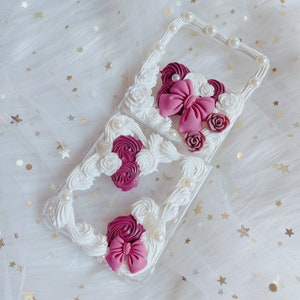 Z flip phone case,Decoden Phone case, Custom phone case, Personalized phone case,Whipped Cream Effect casefor any device