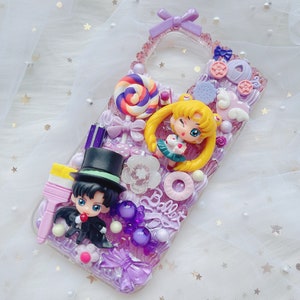 Sailor moon phone case,Decoden Phone case, Custom phone case, Personalized phone case,Whipped Cream Effect case for any device