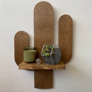 Custom Made to Order-saguaro Cactus-crystal Display Shelf Wood - Etsy