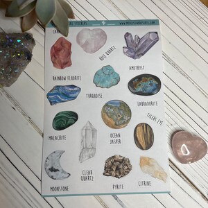  Gems Crystals & Amber Crystal Healing Sticker Vinyl Bumper Sticker  Decal Waterproof 5 : Automotive