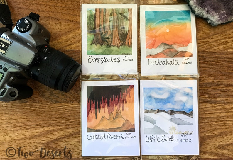 Northwest Choose Your Own Set- National Parks Watercolor Art Gift Set- Blank Notecards- Southwest Southeast Midwest Northeast