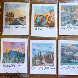 Northwest Choose Your Own Set- National Parks Watercolor Art Gift Set- Blank Notecards- Southwest Southeast Midwest Northeast