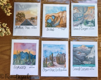 Northwest Choose Your Own Set- National Parks Watercolor Art Gift Set- Blank Notecards- Southwest Southeast Midwest Northeast