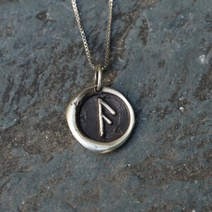 The Magic of Runes-handcrafted Wax Seal Necklace With Ancient Symbols ...