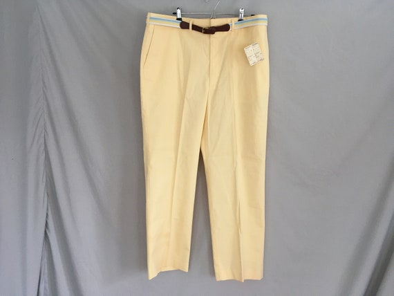 Mens Pants Bright Yellow Casual Mens 