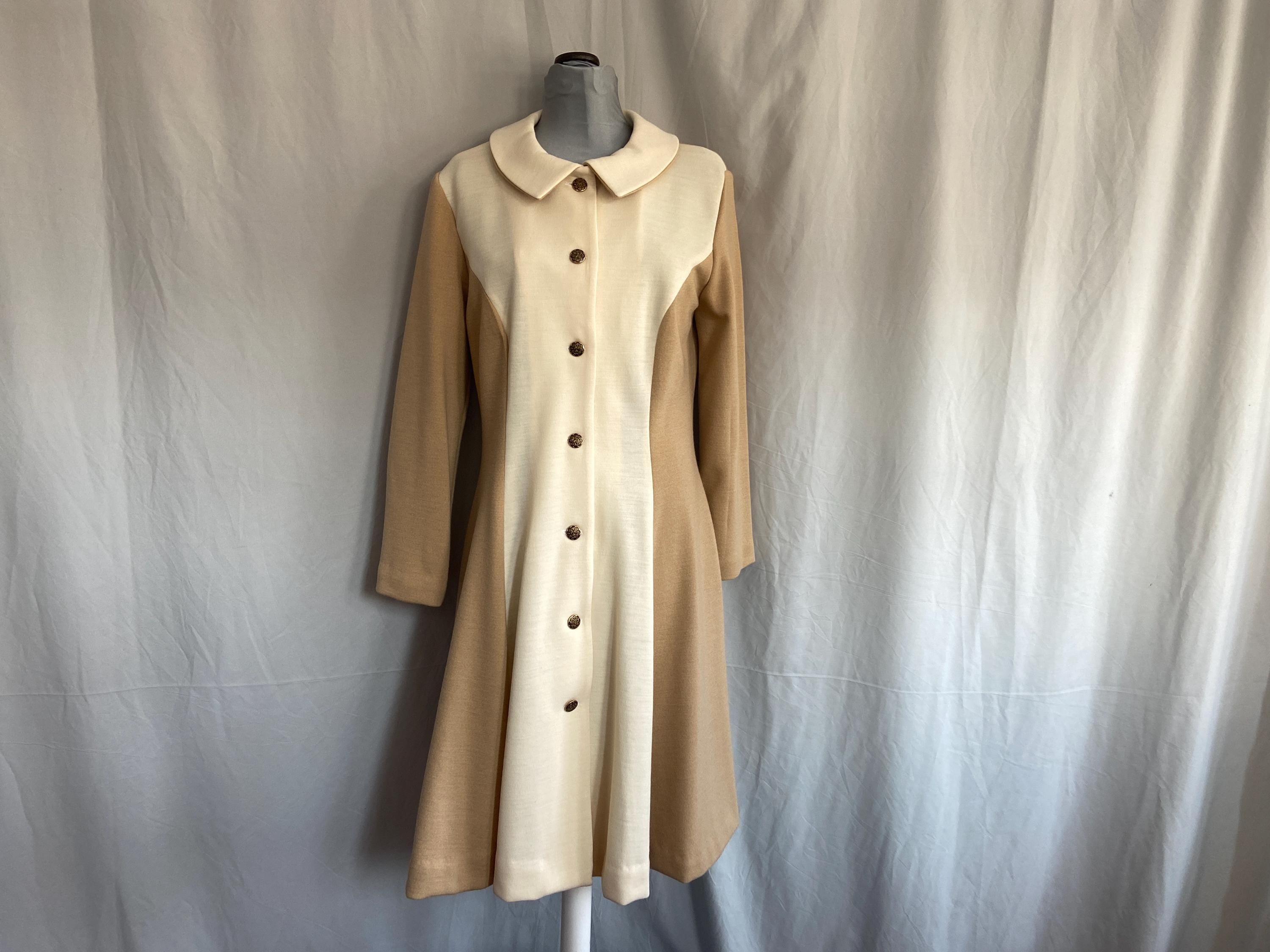 white christmas dresses Ravielle Gold Button Double-Breasted Coat main image 0