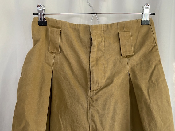 Tan high-waisted 1980s womens pants, womens vinta… - image 2