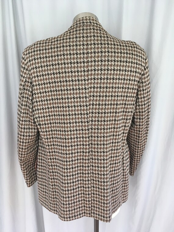 Brown and beige polyester mens sport coat, size 4… - image 7