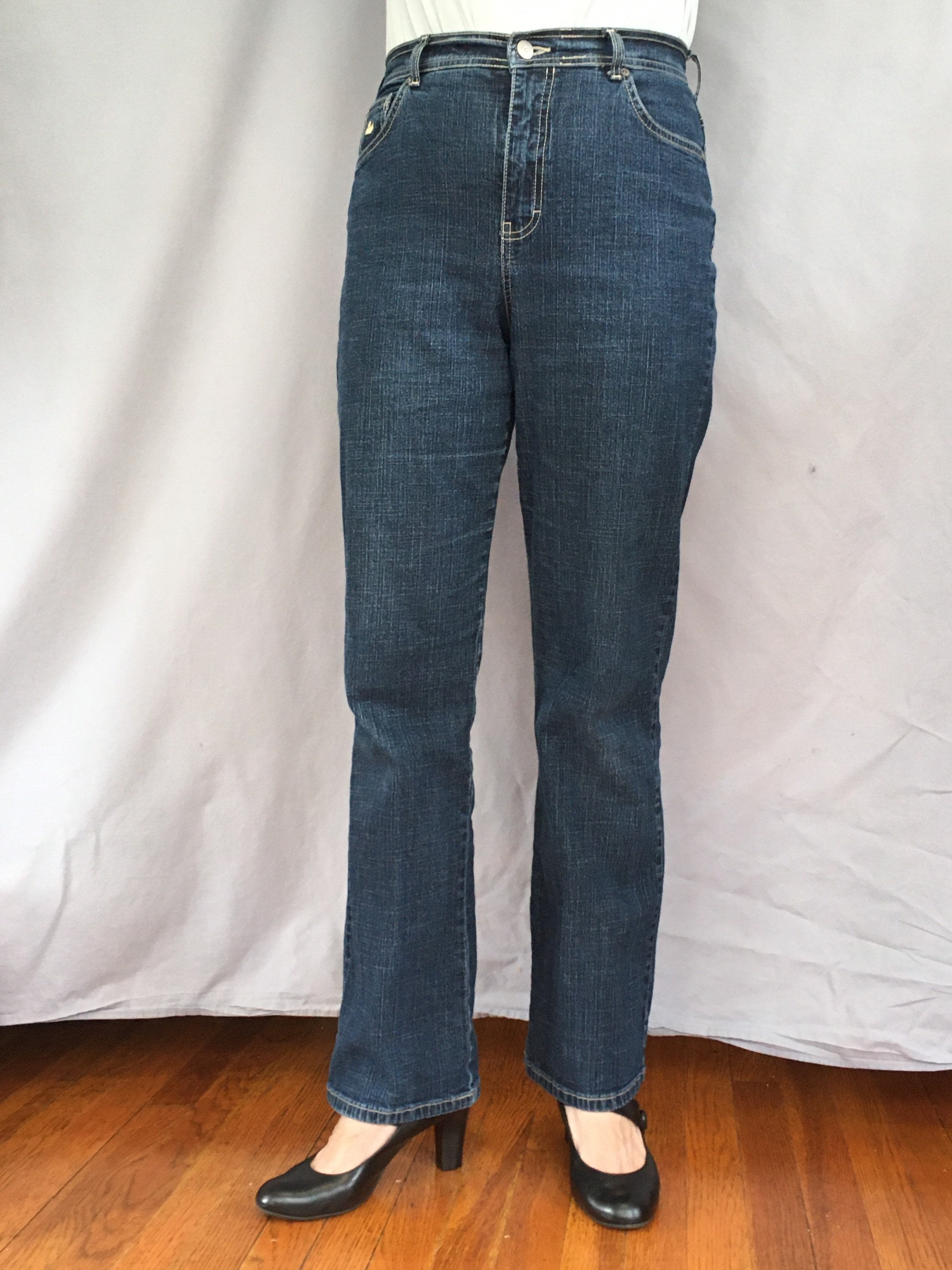 Womens blue high-waisted highrise Gloria Vanderbilt jeans size | Etsy