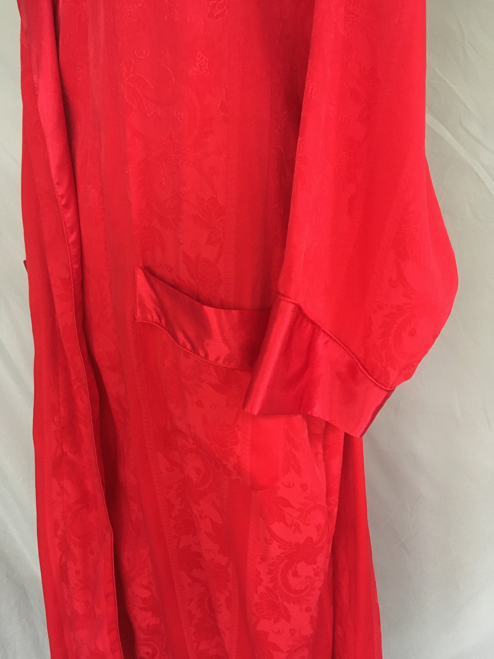 Silky Red Victoria Secret Robe Heavy Satin Womens Robe Sexy Etsy