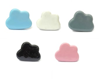 Cloud Design Ceramic Knob, Cabinet Drawer Pull