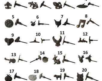Antique Metal Animal Drawer Pulls – Rustic Cabinet Knobs