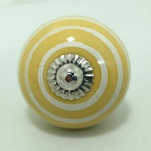 Yellow Mango Yellow Hand-Painted Ceramic Knobs, Kitchen Cabinet Pulls image 19