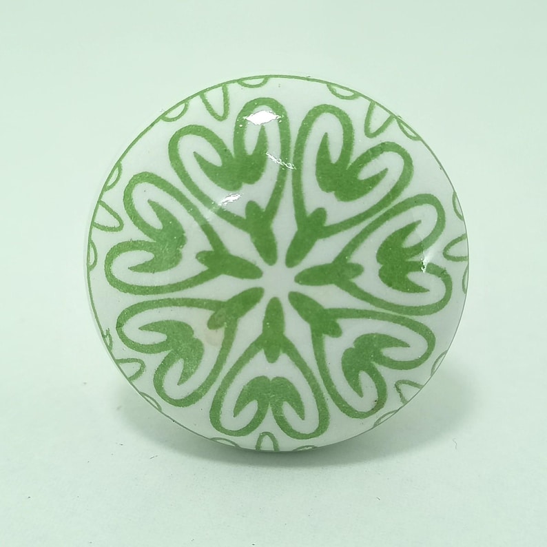 Mandala Pattern Ceramic Knobs | Bohemian Drawer Pulls | Cupboard Door Handles | Home Decor Hardware image 12