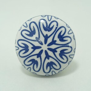 Mandala Pattern Ceramic Knobs | Bohemian Drawer Pulls | Cupboard Door Handles | Home Decor Hardware image 14