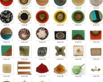 Decorative Resin Cabinet Knobs, Drawer Pulls