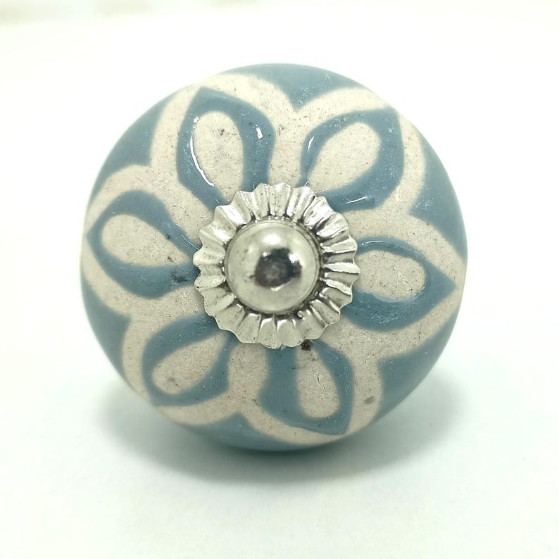 Vintage Knäufe Keramik | Pastell Blumen Schrankgriffe | Landhaus Dekor Bild 15