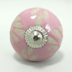 Vintage Knäufe Keramik | Pastell Blumen Schrankgriffe | Landhaus Dekor Bild 5
