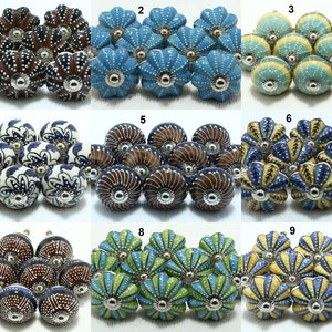Emboss Ceramic Knobs Kitchen Cabinet Knobs Drawer Pulls Cupboard Knobs Decorative Knobs Drawer Knobs Hand Painted Knobs