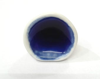 Blau Crackled Keramik Knäufe, Dekorative Schubladenknäufe