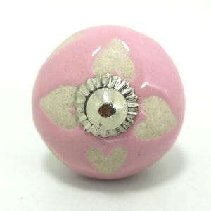 Vintage Knäufe Keramik | Pastell Blumen Schrankgriffe | Landhaus Dekor Bild 3