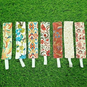 Fabric Bookmark, Traditional Bookmark, Colorful Bookmark, Handmade Bookmarks, Trendy Bookmarks, Floral Bookmarks, Gift for reader, Bookmarks