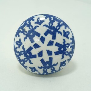 Mandala Pattern Ceramic Knobs | Bohemian Drawer Pulls | Cupboard Door Handles | Home Decor Hardware image 15