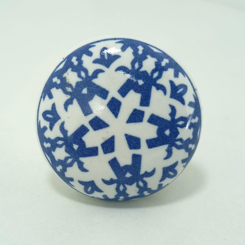 Mandala Pattern Ceramic Knobs | Bohemian Drawer Pulls | Cupboard Door Handles | Home Decor Hardware image 15