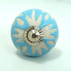 Vintage Knäufe Keramik | Pastell Blumen Schrankgriffe | Landhaus Dekor Bild 10