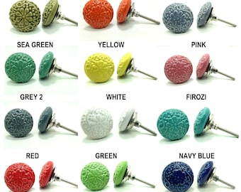 Handgefertigte Keramik Knäufe, Vintage Style Schubladenknäufe