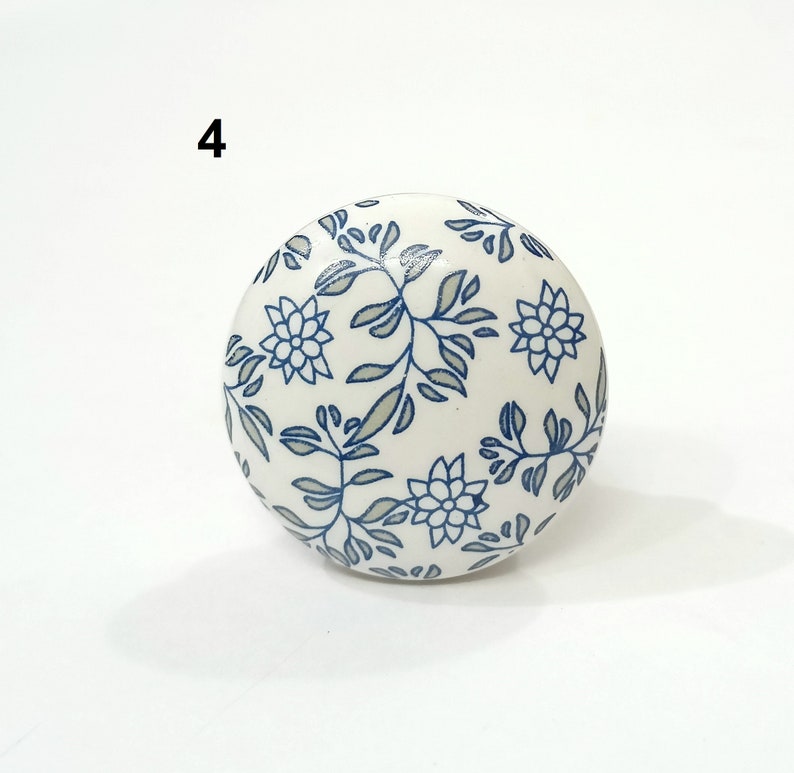 Multicolor Ceramic Cabinet Knob, Decorative Drawer Pull Style 4