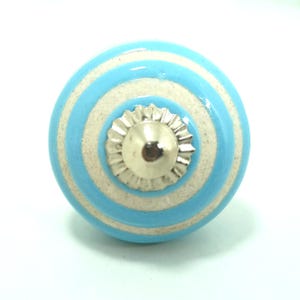 Vintage Knäufe Keramik | Pastell Blumen Schrankgriffe | Landhaus Dekor Bild 7