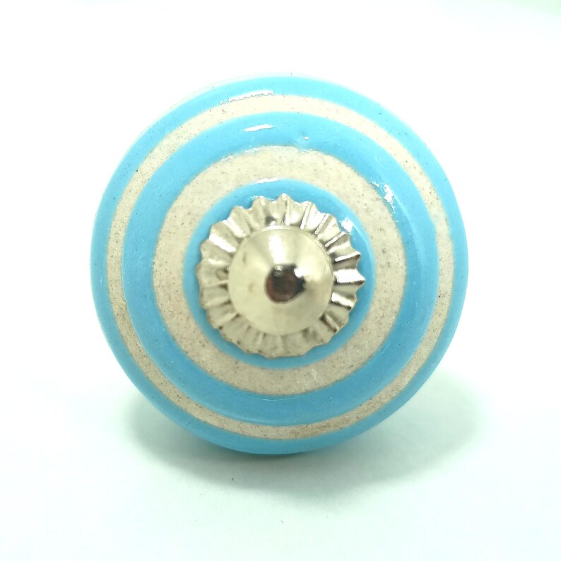 Vintage Knäufe Keramik | Pastell Blumen Schrankgriffe | Landhaus Dekor Bild 7