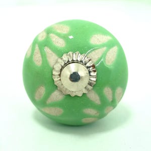 Vintage Knäufe Keramik | Pastell Blumen Schrankgriffe | Landhaus Dekor Bild 13