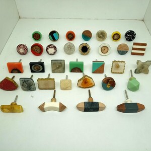 Perillas decorativas de resina para gabinetes y cajones imagen 2