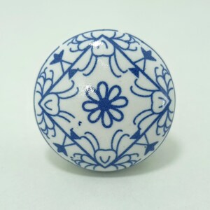 Mandala Pattern Ceramic Knobs | Bohemian Drawer Pulls | Cupboard Door Handles | Home Decor Hardware image 16