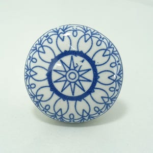 Mandala Pattern Ceramic Knobs | Bohemian Drawer Pulls | Cupboard Door Handles | Home Decor Hardware image 17