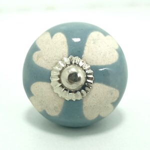 Vintage Knäufe Keramik | Pastell Blumen Schrankgriffe | Landhaus Dekor Bild 19