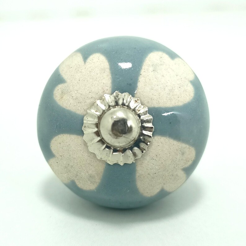 Vintage Knäufe Keramik | Pastell Blumen Schrankgriffe | Landhaus Dekor Bild 19