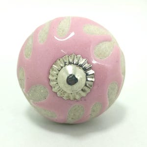 Vintage Knäufe Keramik | Pastell Blumen Schrankgriffe | Landhaus Dekor Bild 4