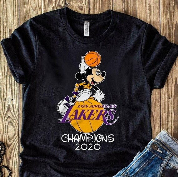 Junk Food Purple Los Angeles Lakers Disney Mickey Squad shirt - Kingteeshop