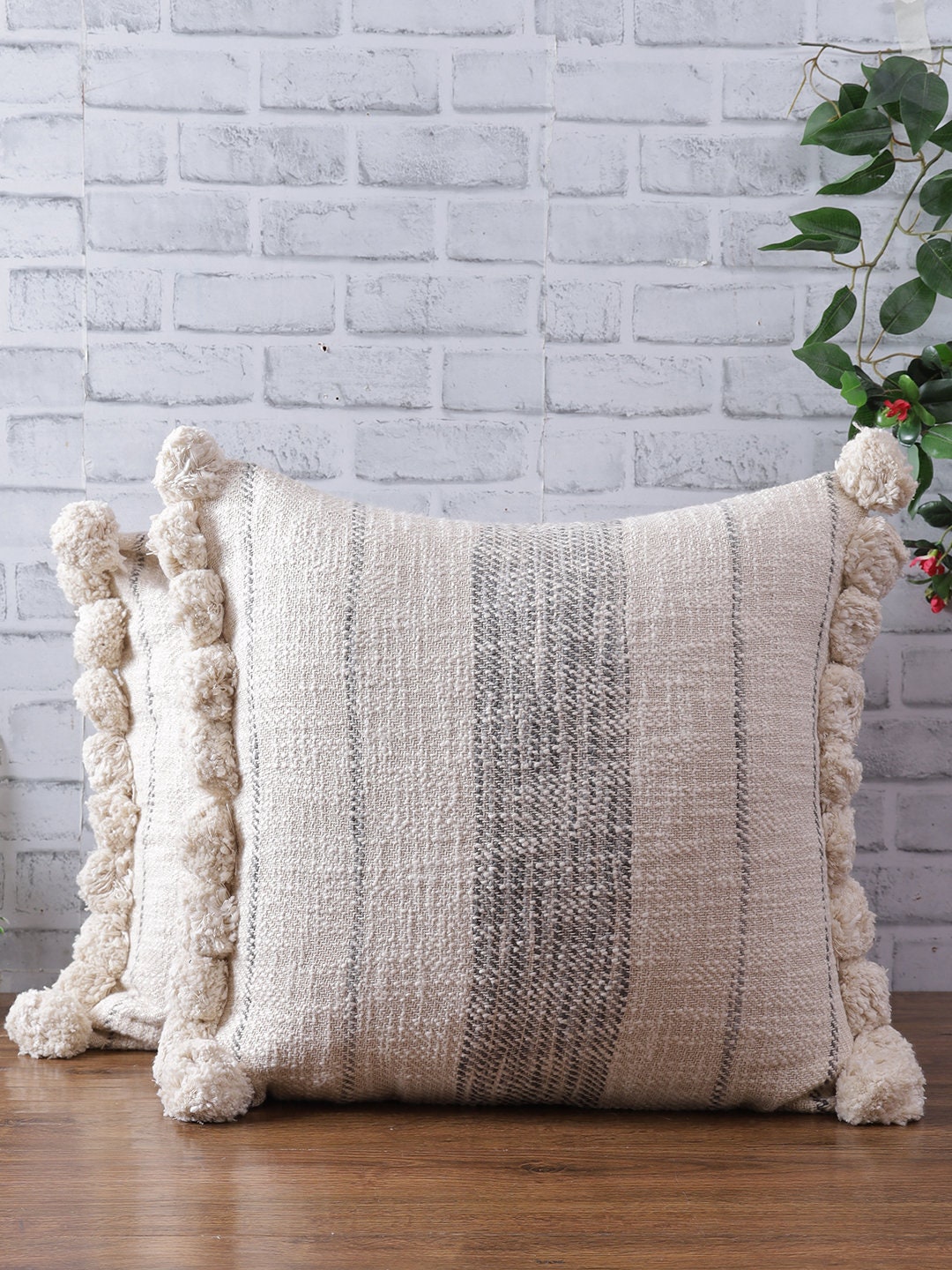 Hermosa hecha a mano 20 X 20 algodón almohada cubierta con | Etsy