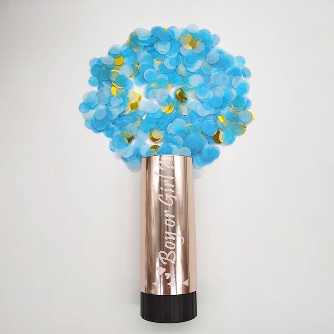 Boy or Girl Confetti Party Popper Baby Shower Push Pop Etsy