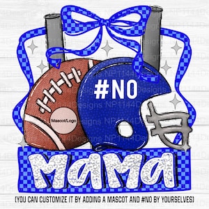 Mamá futbolista PNG, Espíritu de equipo azul rey, Mamá futbolista coqueta, Diseño de sublimación de fútbol, Mamá futbolista personalizada, Descarga instantánea