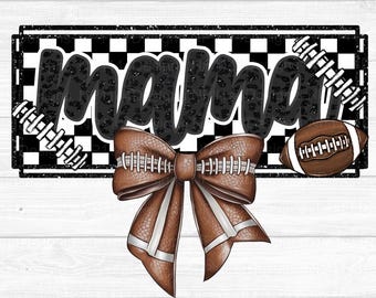 Flag Football Mama PNG, Flag Football Sublimation Design, Coquette Mama, Trendy, Flag Football Bow, Ready to Print, Instant Download
