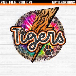 Tigers Tie Dye Bright Orange and Black PNG Tiger Print - Etsy